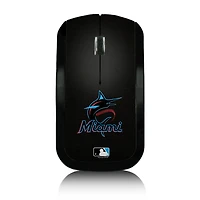 Miami Marlins Team Logo Wireless Mouse