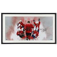 Wayne Gretzky Canada Olympic Team Framed Autographed 36" x 18" Homeland Photograph