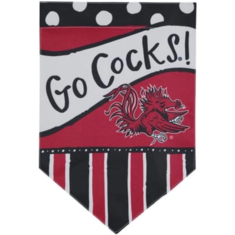 South Carolina Gamecocks 12'' x 18'' Dots & Stripes Double-Sided Flag