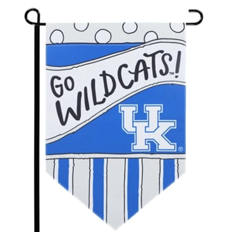 Kentucky Wildcats 12'' x 18'' Dots & Stripes Double-Sided Flag