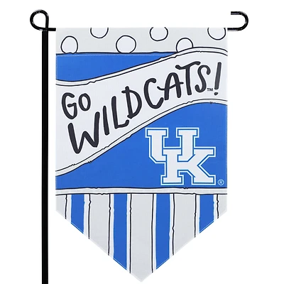 Kentucky Wildcats 12'' x 18'' Dots & Stripes Double-Sided Flag