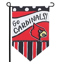 Louisville Cardinals 12'' x 18'' Dots & Stripes Double-Sided Flag