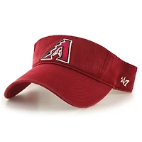 Men's '47 Red Arizona Diamondbacks Clean Up Adjustable Visor