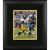 Jerome Bettis Pittsburgh Steelers Framed Autographed 8" x 10" White Running Photograph