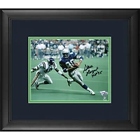Steve Largent Seattle Seahawks Framed Autographed 8" x 10" vs. Vikings Photograph with "HOF 95" Inscription