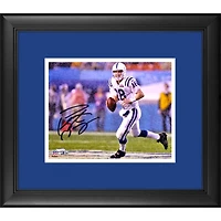 Peyton Manning Indianapolis Colts Framed Autographed 8" x 10" Super Bowl XLI Running in Rain Photograph