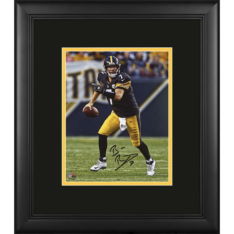 Ben Roethlisberger Pittsburgh Steelers Framed Autographed 8" x 10" Vertical Photograph