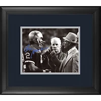 Roger Staubach Dallas Cowboys Framed Autographed 8" x 10" Talking with Landry Photograph