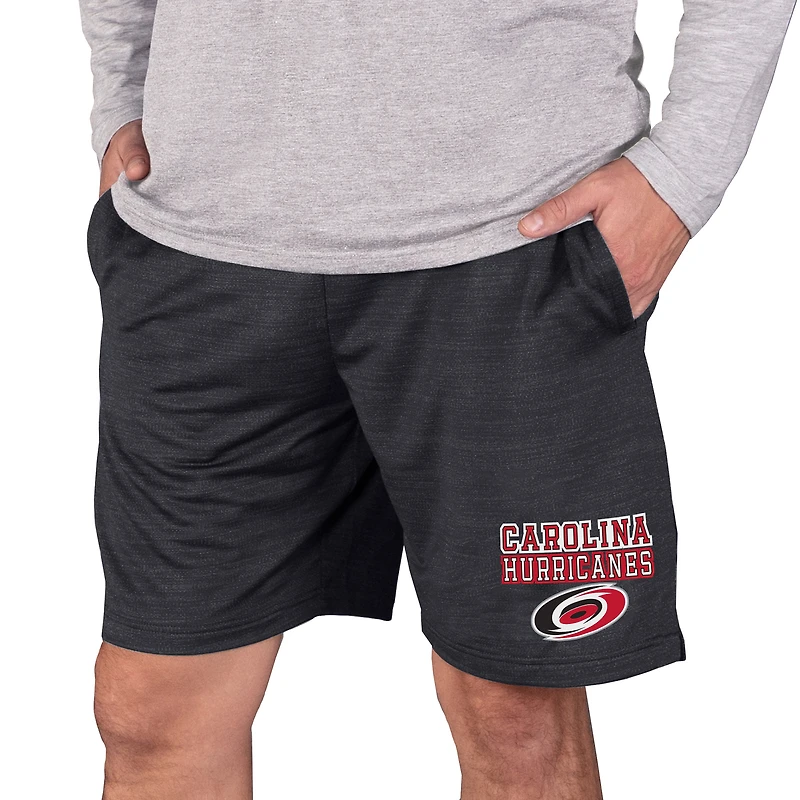 Men's Concepts Sport Charcoal Carolina Hurricanes Bullseye Knit Jam Shorts