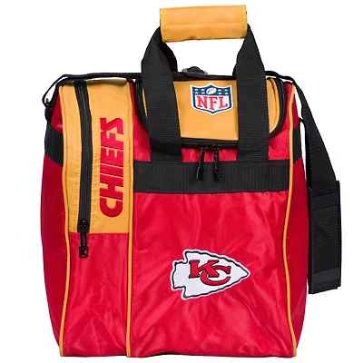 Kansas City Chiefs Single Bowling Ball Tote Bag with Shoe Compartment