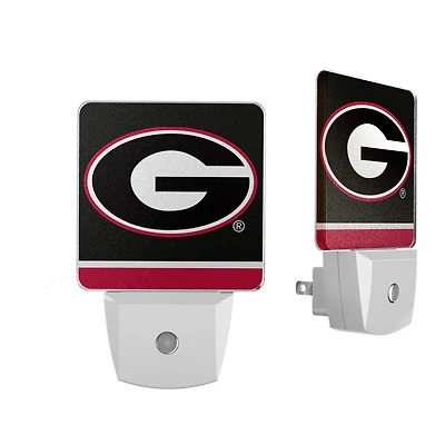 Georgia Bulldogs Stripe Design Nightlight 2-Pack