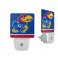 Kansas Jayhawks Stripe Design Nightlight 2-Pack