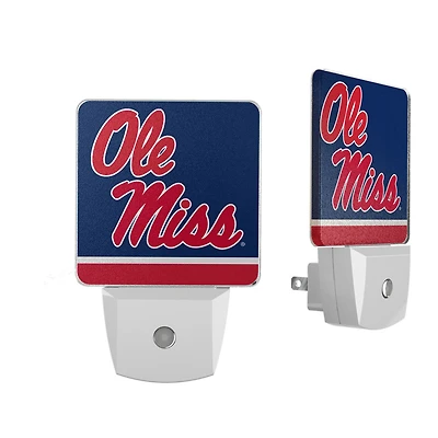 Ole Miss Rebels Stripe Design Nightlight 2-Pack