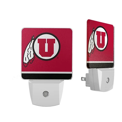 Utah Utes Stripe Design Nightlight 2-Pack