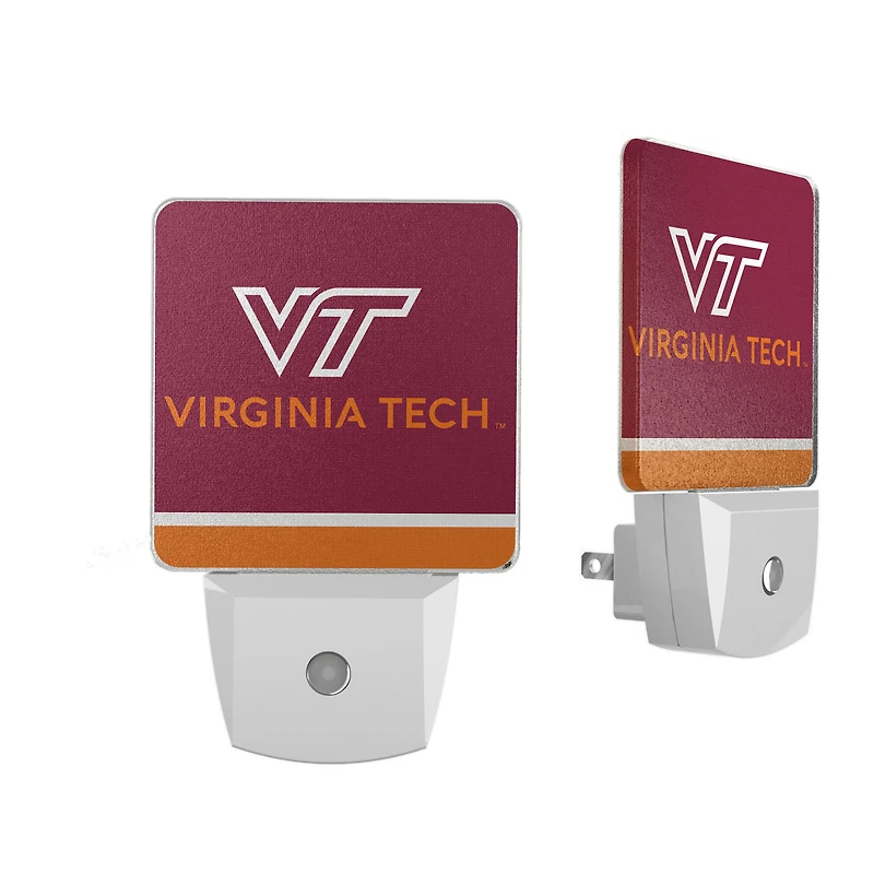 Virginia Tech Hokies Stripe Design Nightlight 2-Pack