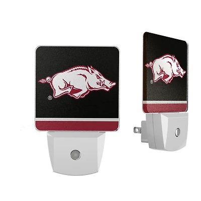 Arkansas Razorbacks Stripe Design Nightlight 2-Pack