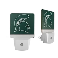 Michigan State Spartans Stripe Design Nightlight 2-Pack