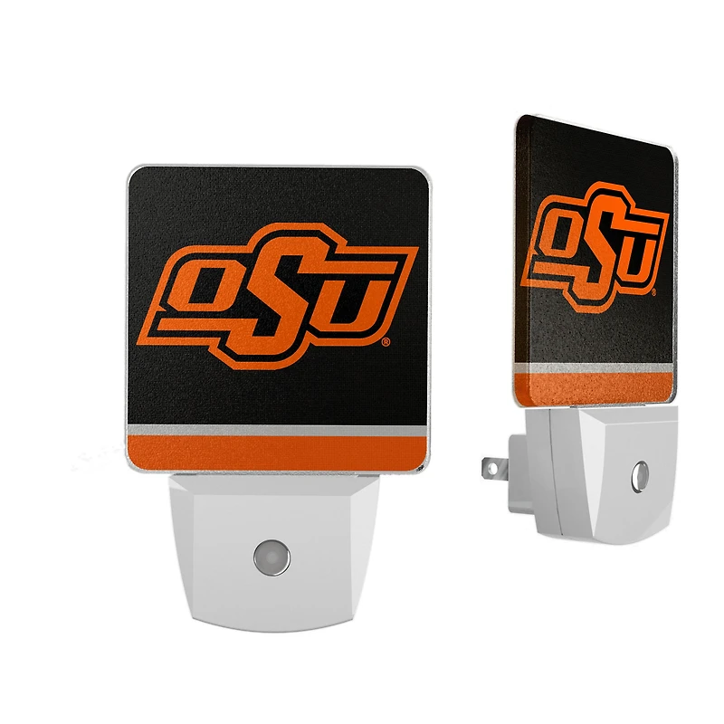 Oklahoma State Cowboys Stripe Design Nightlight 2-Pack