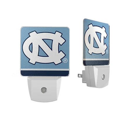 North Carolina Tar Heels Stripe Design Nightlight 2-Pack