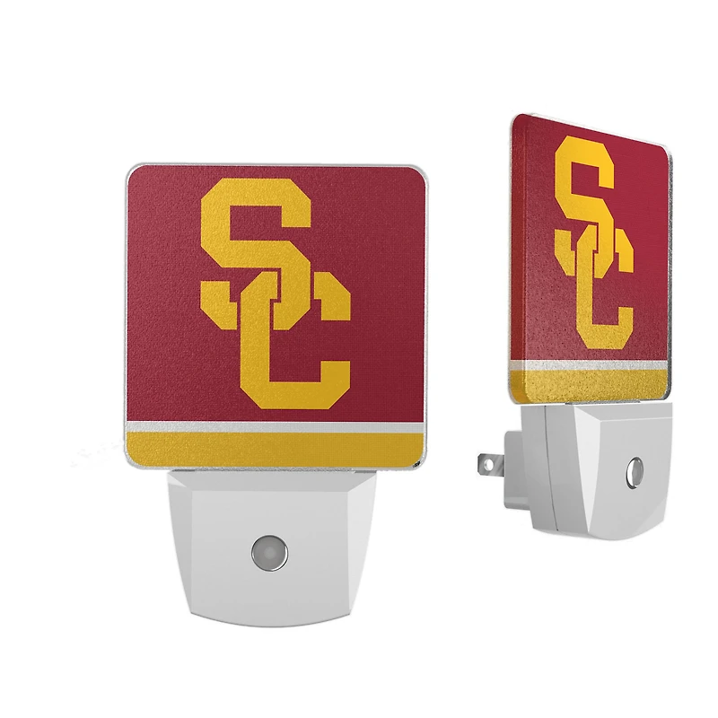 USC Trojans Stripe Design Nightlight 2-Pack