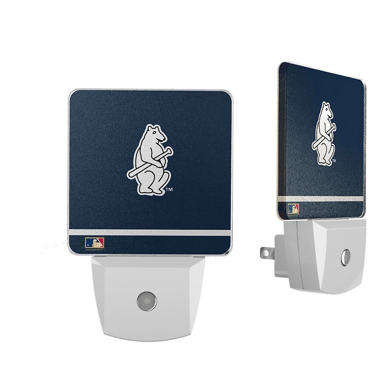Chicago Cubs Stripe Design Nightlight 2-Pack