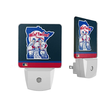 Minnesota Twins Stripe Design Nightlight 2-Pack