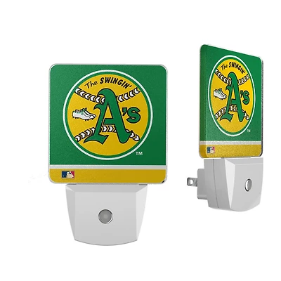 Athletics Vintage Logo Stripe Design Nightlight 2-Pack