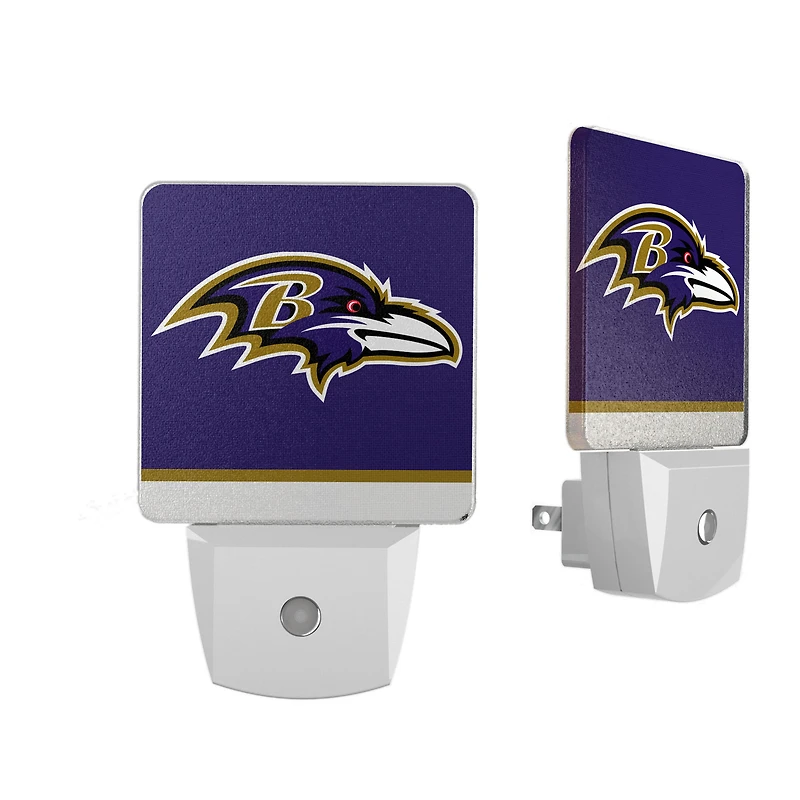 Baltimore Ravens Stripe Design Nightlight 2-Pack
