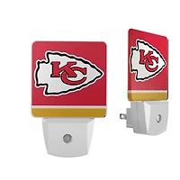 Kansas City Chiefs Stripe Design Nightlight 2-Pack