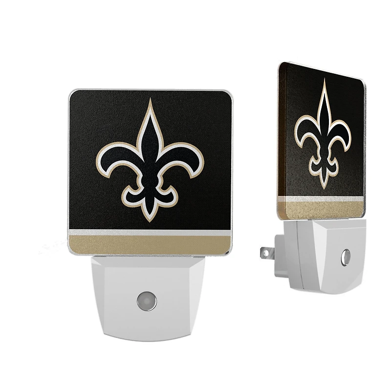 New Orleans Saints Stripe Design Nightlight 2-Pack
