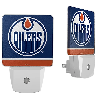 Edmonton Oilers Stripe Design Nightlight 2-Pack