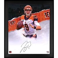 Joe Burrow Cincinnati Bengals Framed Autographed 20" x 24" Skyline Series In Focus Photograph