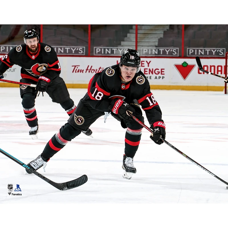 Tim Stutzle Ottawa Senators Unsigned NHL Debut Photograph