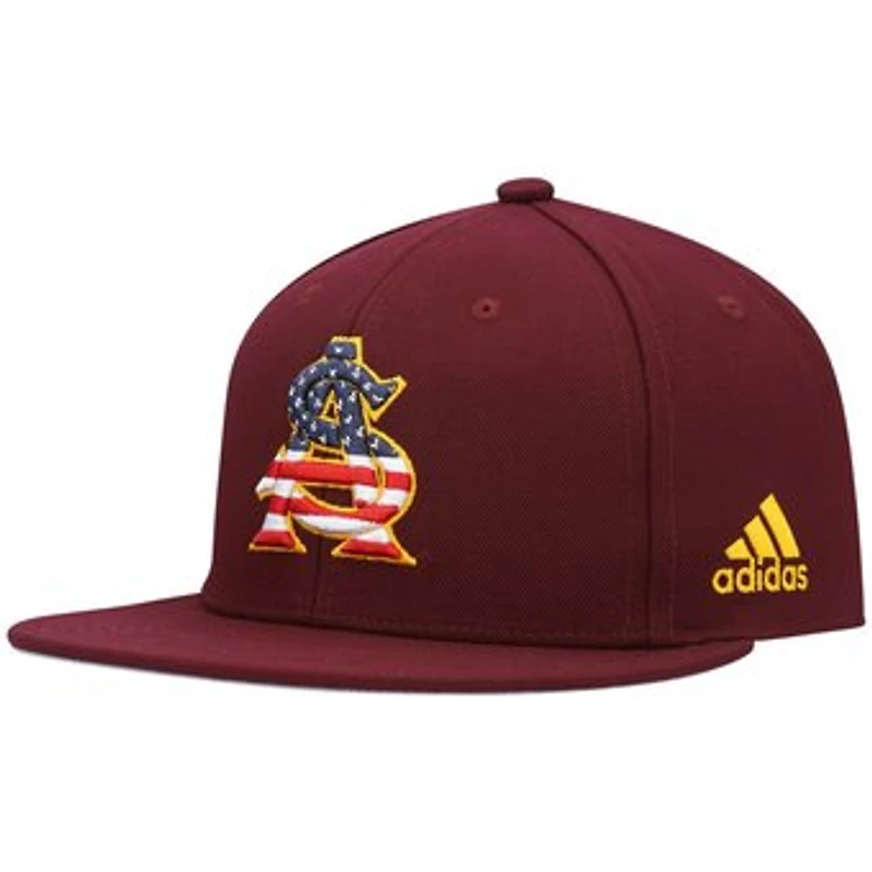 Men's adidas Maroon Arizona State Sun Devils On-Field Baseball Fitted Hat