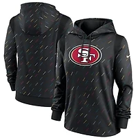 Women's Nike Anthracite San Francisco 49ers NFL Crucial Catch Therma Pullover Hoodie