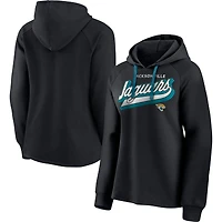 Women's Fanatics Black Jacksonville Jaguars First Contact Raglan Pullover Hoodie