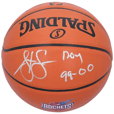 Steve Francis Houston Rockets Autographed Spalding Throwback 1996-2003 Team Logo Basketball