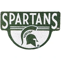 Michigan State Spartans Shaped Coir Doormat