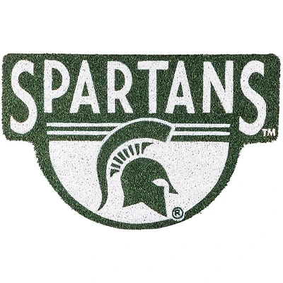 Michigan State Spartans Shaped Coir Doormat