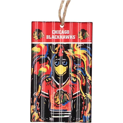 Chicago Blackhawks Justin Patten Design Corrugate Ornament