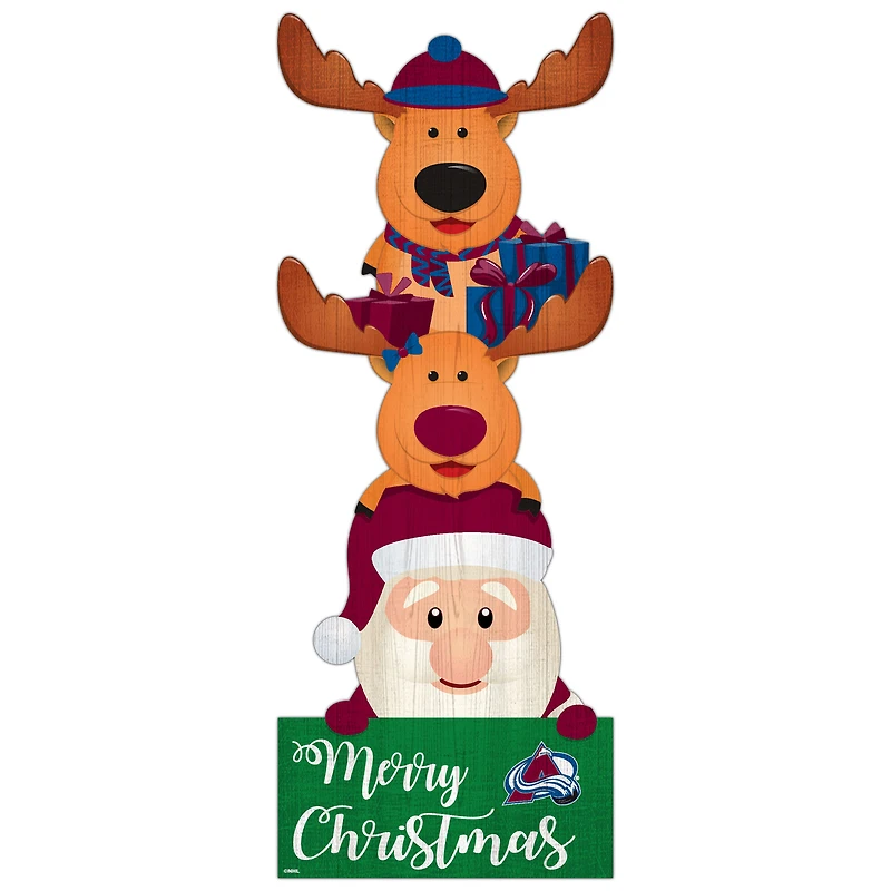 Colorado Avalanche 31'' Santa Stack Leaner