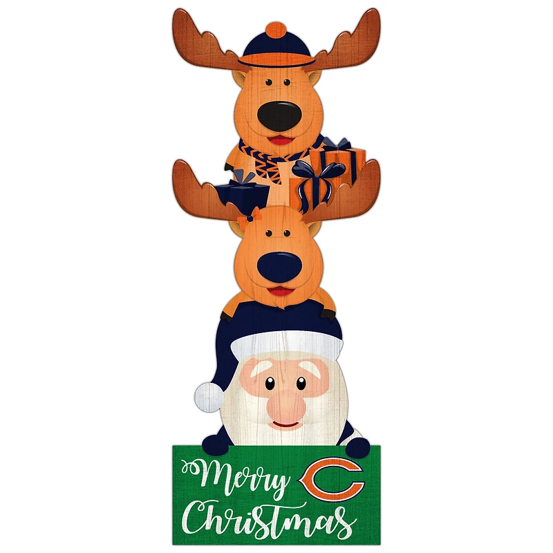 Chicago Bears 31'' Santa Stack Leaner