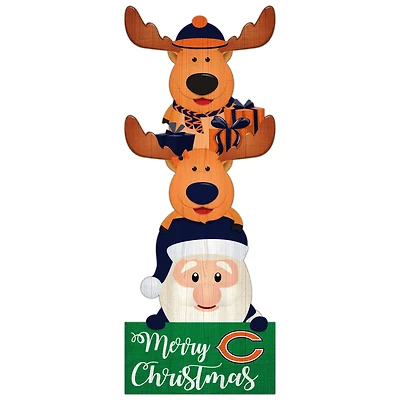 Chicago Bears 31'' Santa Stack Leaner