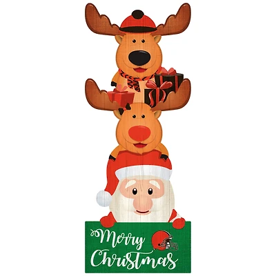 Cleveland Browns 31'' Santa Stack Leaner