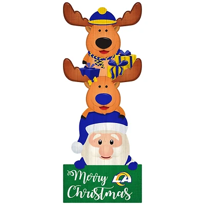 Los Angeles Rams 31'' Santa Stack Leaner