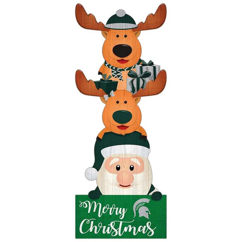 Michigan State Spartans 31'' Santa Stack Leaner