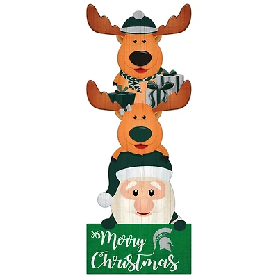 Michigan State Spartans 31'' Santa Stack Leaner