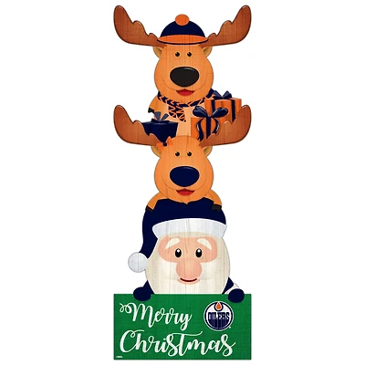Edmonton Oilers 31'' Santa Stack Leaner