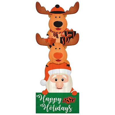 Oklahoma State Cowboys 31'' Santa Stack Leaner