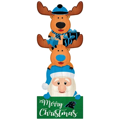 Carolina Panthers 31'' Santa Stack Leaner